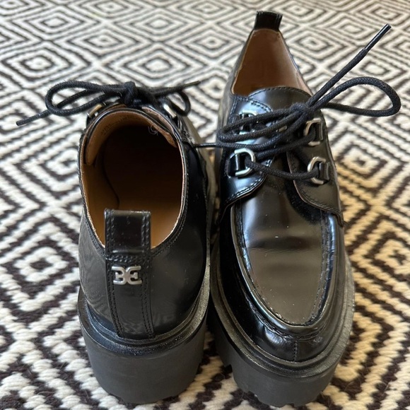 Sam Edelman Monna Lace Up Lug Sole Loafer 6.5 2-1/4" heel; 1" platform - Picture 4 of 4